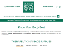 Tablet Screenshot of knowyourbodybest.com